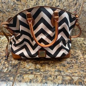 Dooney & Bourke black and white purse